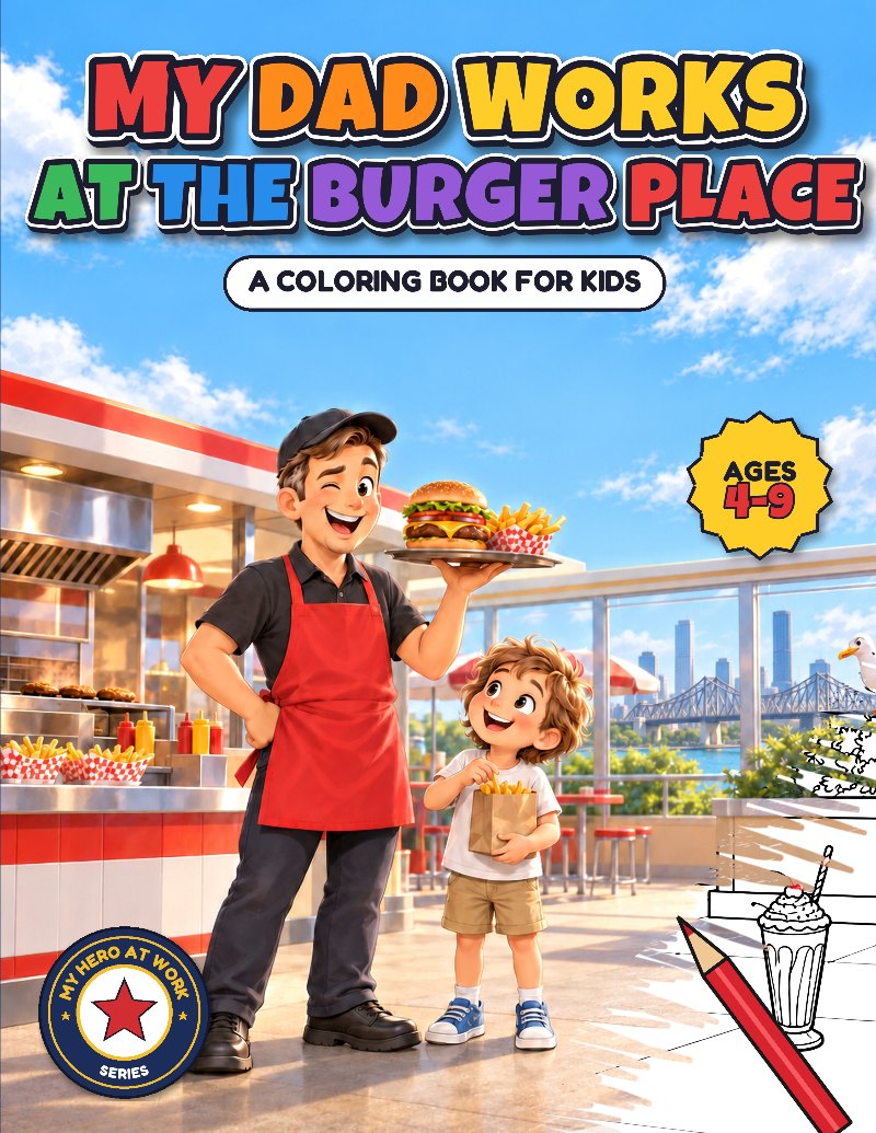 Cover of My Dad Works at the Burger Place