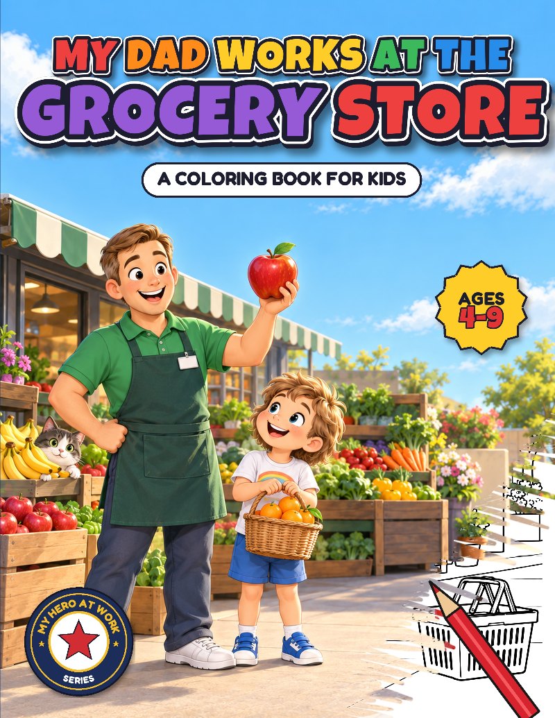Cover of My Dad Works at the Grocery Store