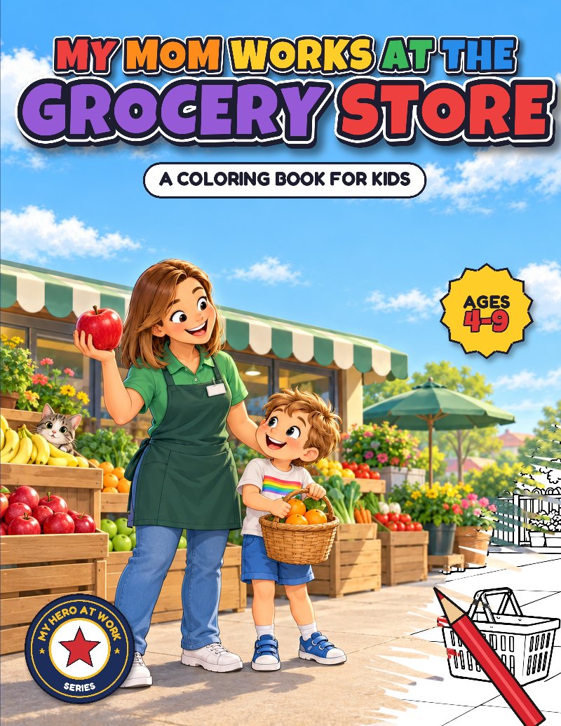 Cover of My Mom Works at the Grocery Store