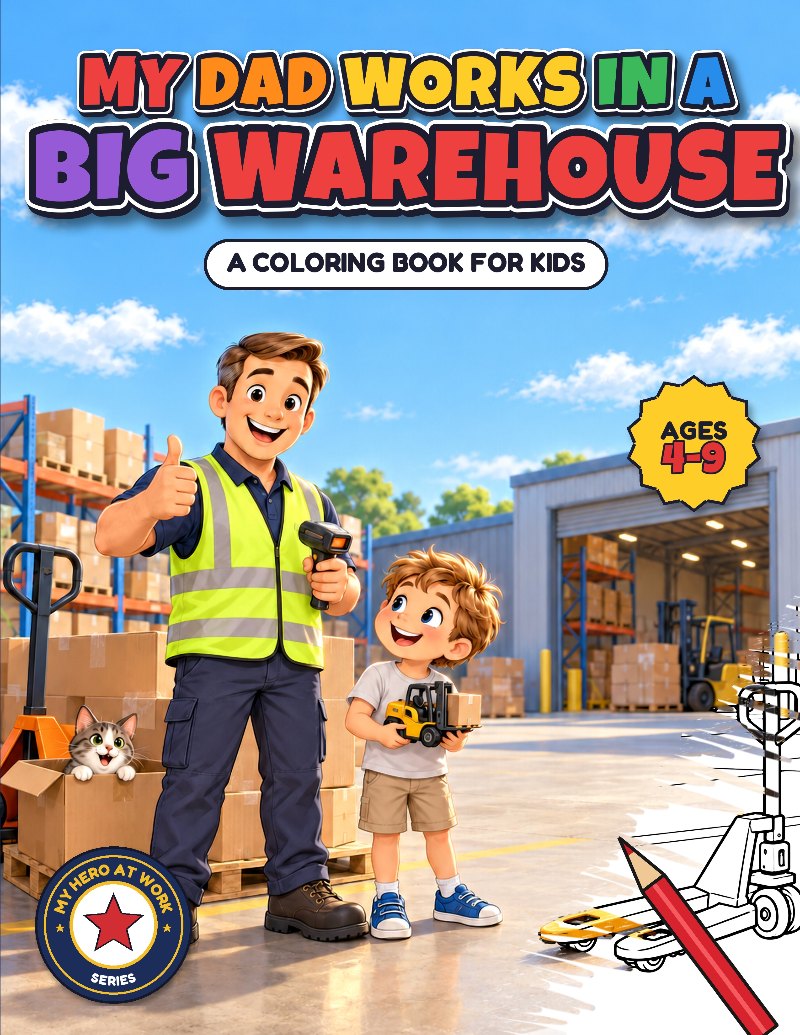 Cover of My Dad Works in a Big Warehouse